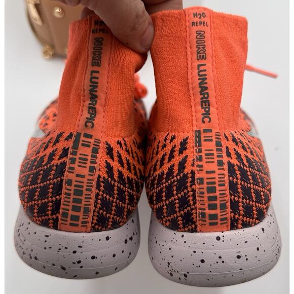 Nike Lunarepic Flyknit Shield Women Bright Mango 849665-800 Size 7.5 NEW no box - Picture 7 of 16